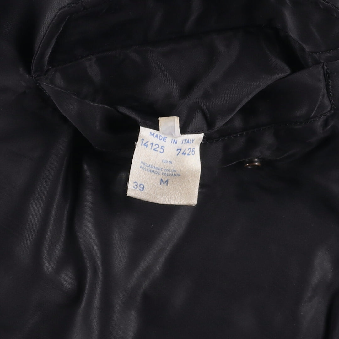 Vintage PEPPER MA-1 style padded military flight jacket, made in Italy, men's size M. Nylon black type Vintage Second Hand