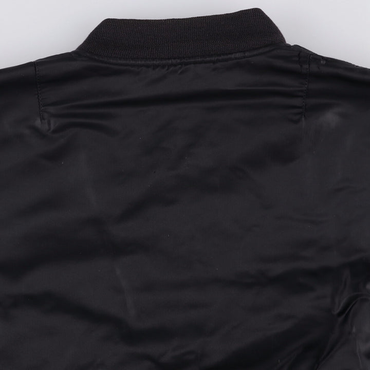 Vintage PEPPER MA-1 style padded military flight jacket, made in Italy, men's size M. Nylon black type Vintage Second Hand