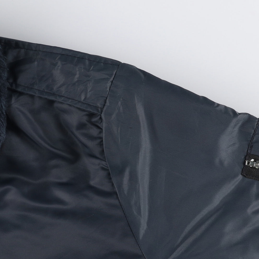 Vintage 1970s-1980'S Timber King B-15 style military flight jacket with stars and stripes, padded, size L, men's unclear navy blue type Vintage Second Hand