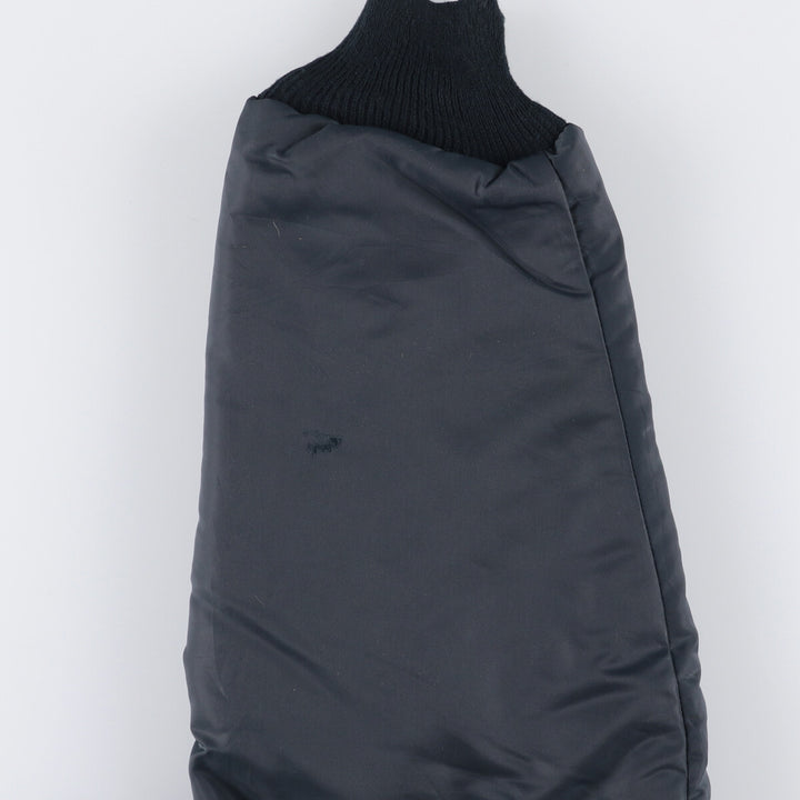 Vintage 1970s-1980'S Timber King B-15 style military flight jacket with stars and stripes, padded, size L, men's unclear navy blue type Vintage Second Hand