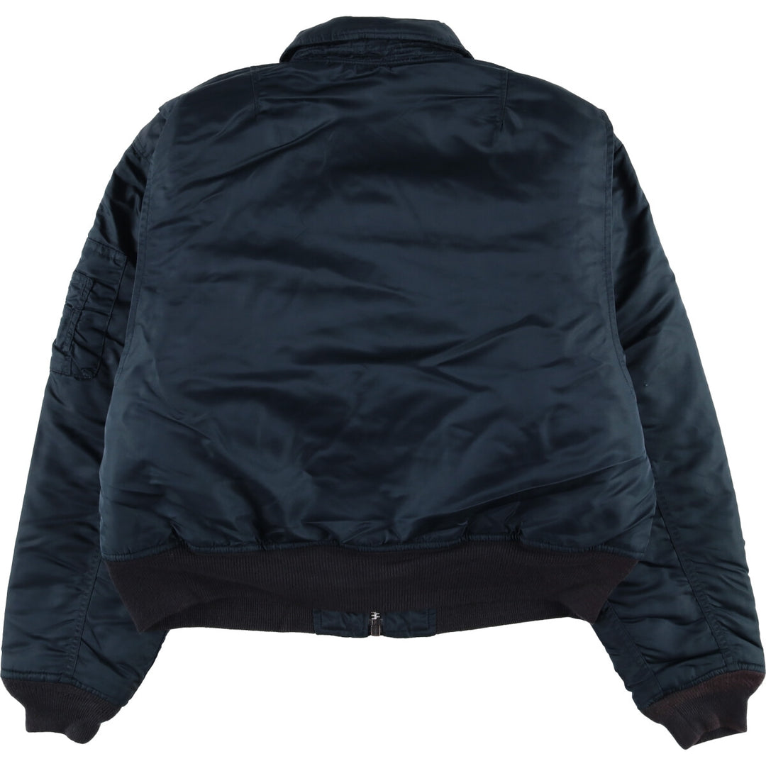 Civilian Shot SCHOTT CWU-45 Nylon navy blue type Vintage Second Hand