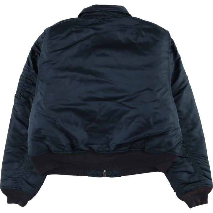 Civilian Shot SCHOTT CWU-45 Nylon navy blue type Vintage Second Hand