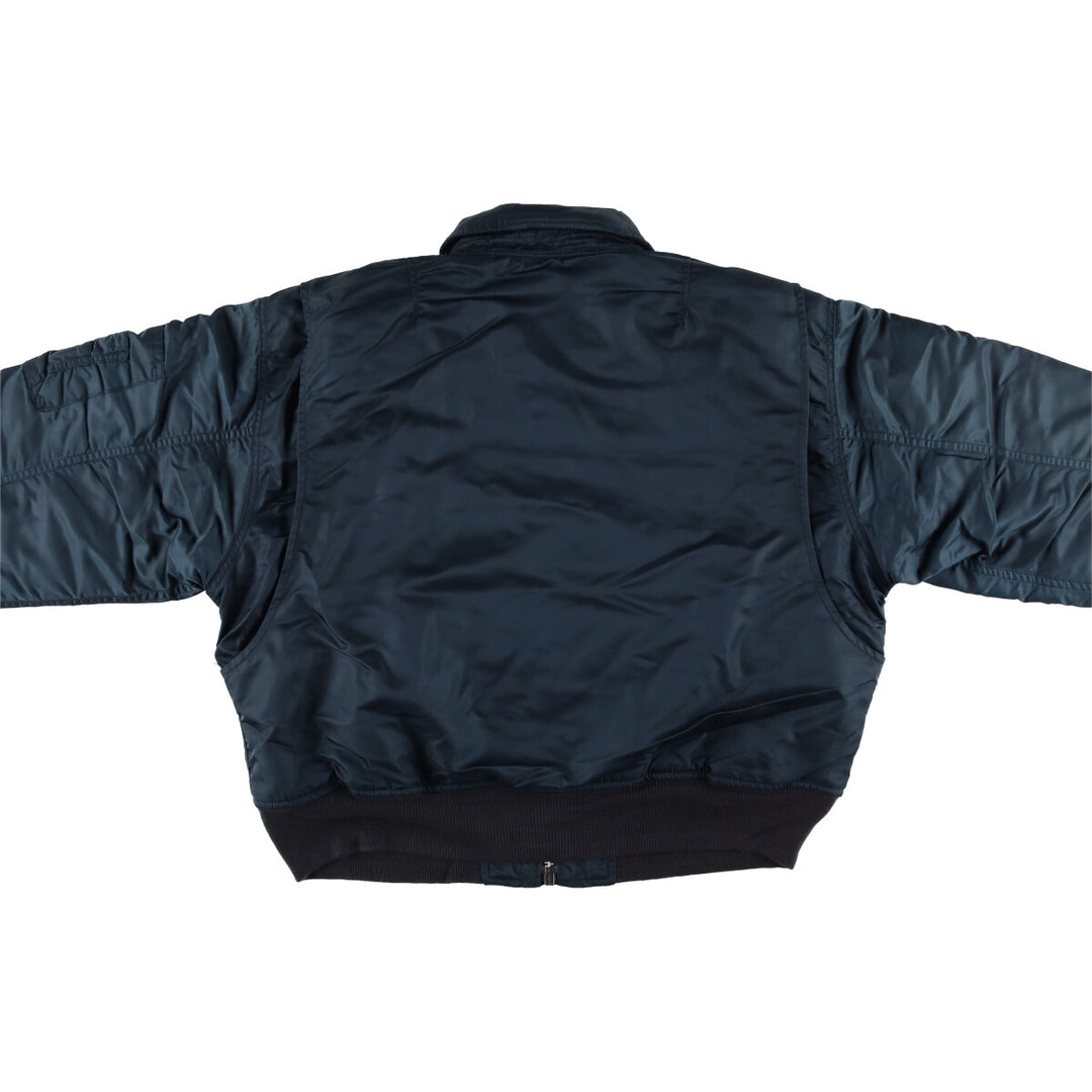 Civilian Shot SCHOTT CWU-45 Nylon navy blue type Vintage Second Hand