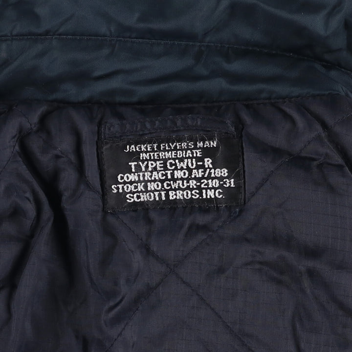 Civilian Shot SCHOTT CWU-45 Nylon navy blue type Vintage Second Hand