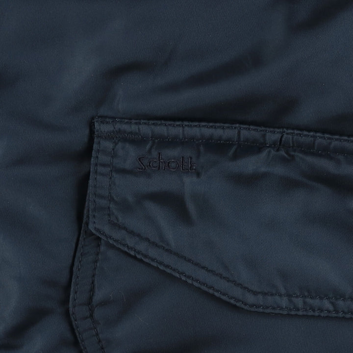 Civilian Shot SCHOTT CWU-45 Nylon navy blue type Vintage Second Hand