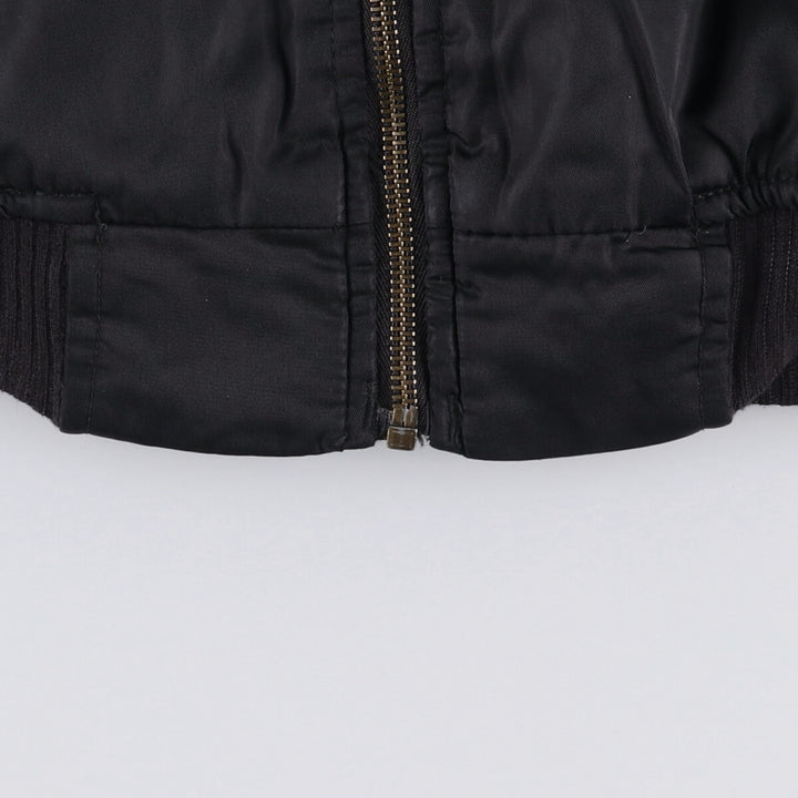 ZOLDER MA-1 Type Military Flight Jacket, Men's Size L Nylon black type Vintage Second Hand