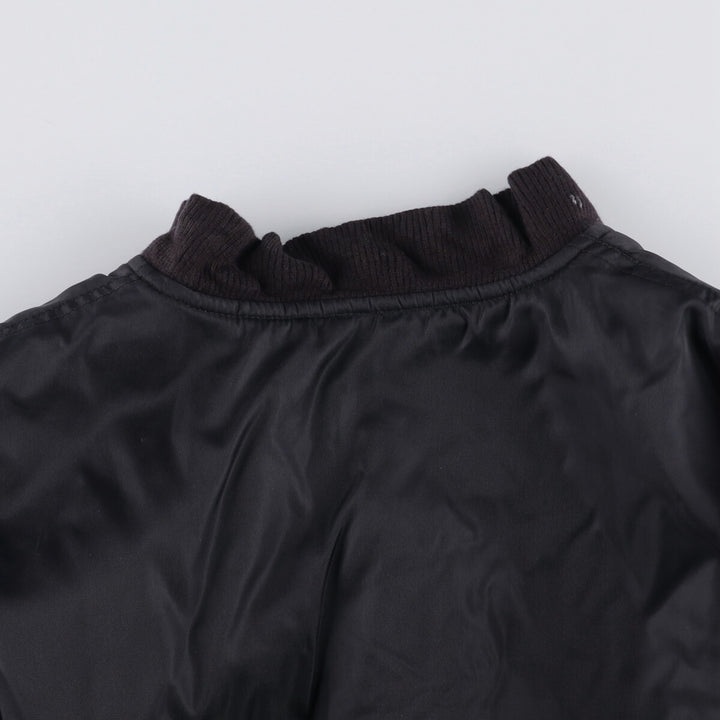 ZOLDER MA-1 Type Military Flight Jacket, Men's Size L Nylon black type Vintage Second Hand