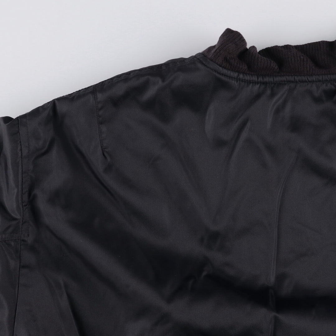 ZOLDER MA-1 Type Military Flight Jacket, Men's Size L Nylon black type Vintage Second Hand