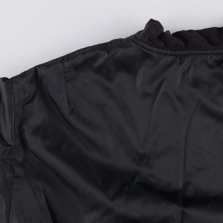 ZOLDER MA-1 Type Military Flight Jacket, Men's Size L Nylon black type Vintage Second Hand