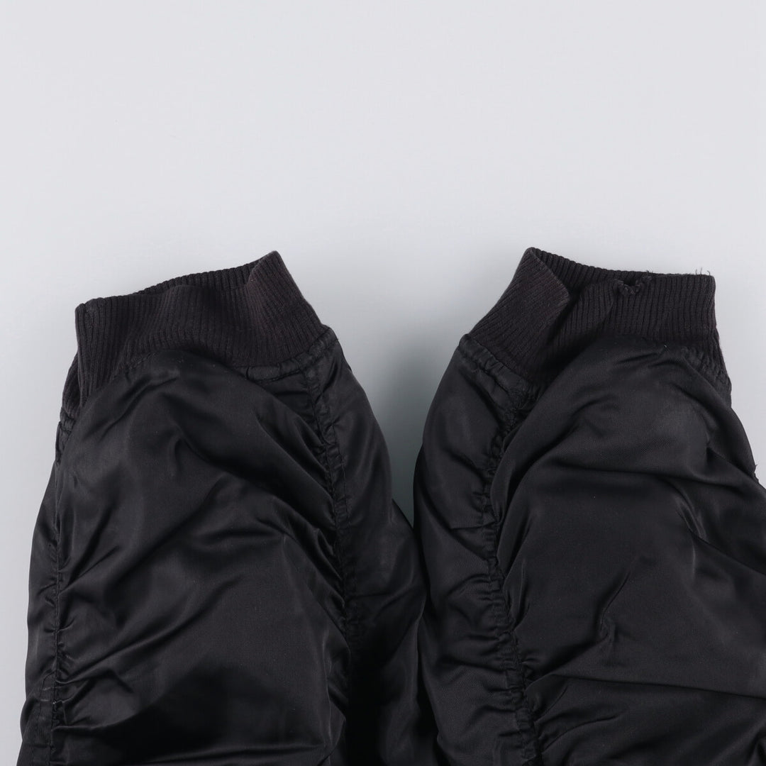 ZOLDER MA-1 Type Military Flight Jacket, Men's Size L Nylon black type Vintage Second Hand