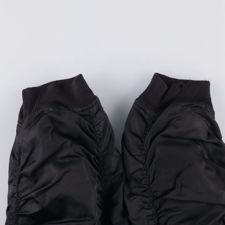 ZOLDER MA-1 Type Military Flight Jacket, Men's Size L Nylon black type Vintage Second Hand