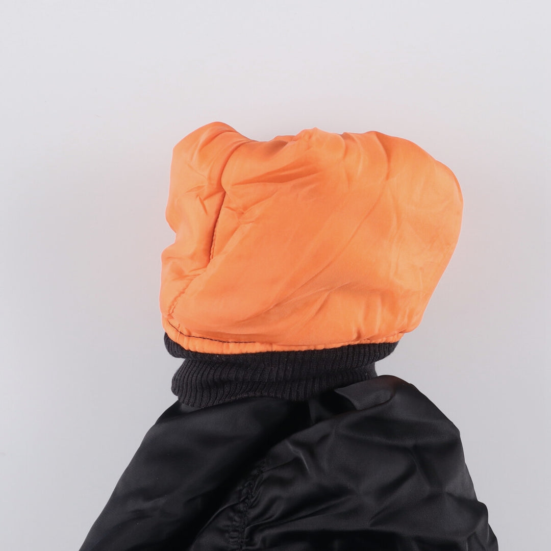 ZOLDER MA-1 Type Military Flight Jacket, Men's Size L Nylon black type Vintage Second Hand