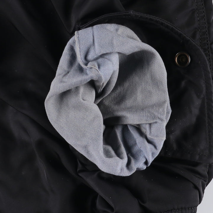90'S civilian Alpha MA-1 style padded military flight jacket, men's size small, vintage Nylon black type Vintage Second Hand