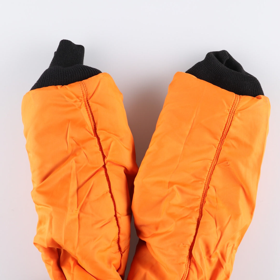 90'S civilian Alpha MA-1 style padded military flight jacket, men's size small, vintage Nylon black type Vintage Second Hand