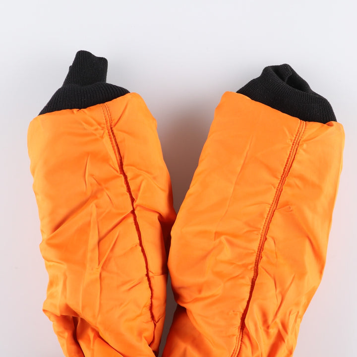 90'S civilian Alpha MA-1 style padded military flight jacket, men's size small, vintage Nylon black type Vintage Second Hand