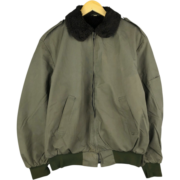 Military flight jacket, men's size L unclear Khaki type Vintage Second Hand