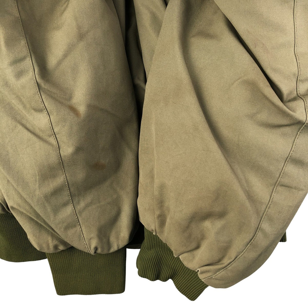 Military flight jacket, men's size L unclear Khaki type Vintage Second Hand