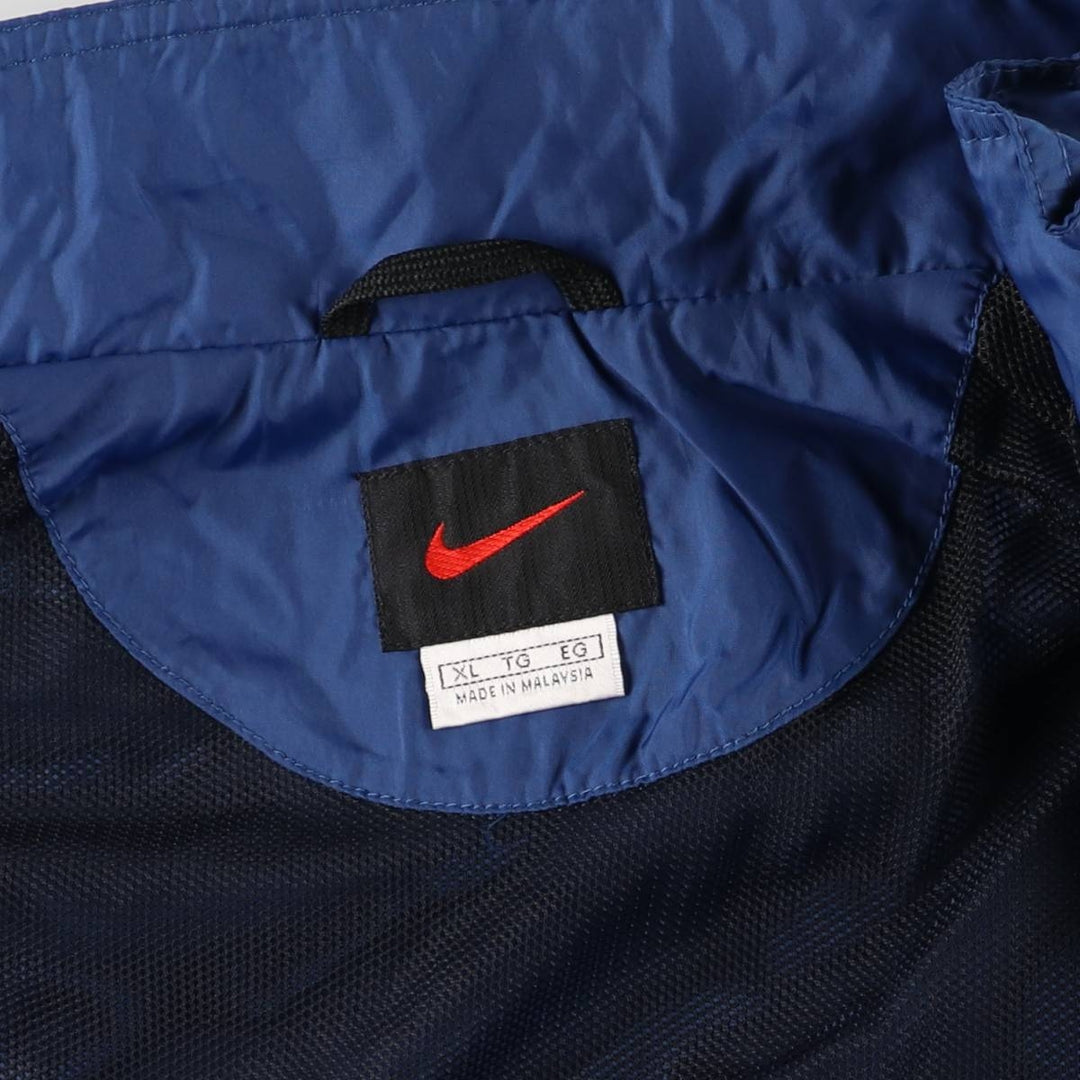 90'S Nike NIKE Nylon Jacket Men's XL Size Vintage Nylon blue type Vintage Second Hand