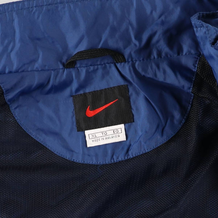 90'S Nike NIKE Nylon Jacket Men's XL Size Vintage Nylon blue type Vintage Second Hand