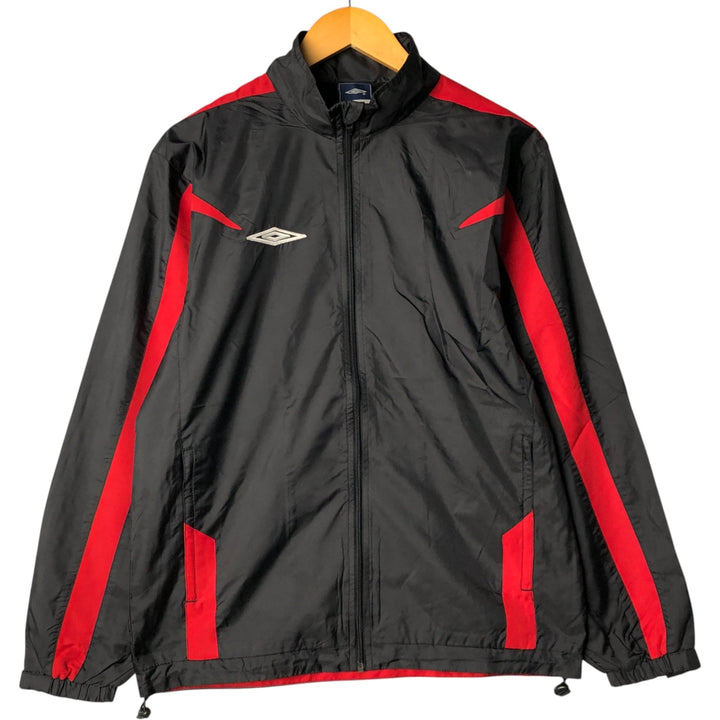 2000'S Umbro Back Logo Nylon Jacket, Men's Size Small polyamide red type Vintage Second Hand