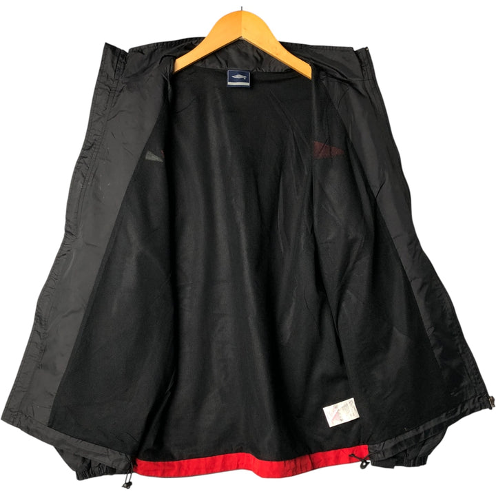 2000'S Umbro Back Logo Nylon Jacket, Men's Size Small polyamide red type Vintage Second Hand