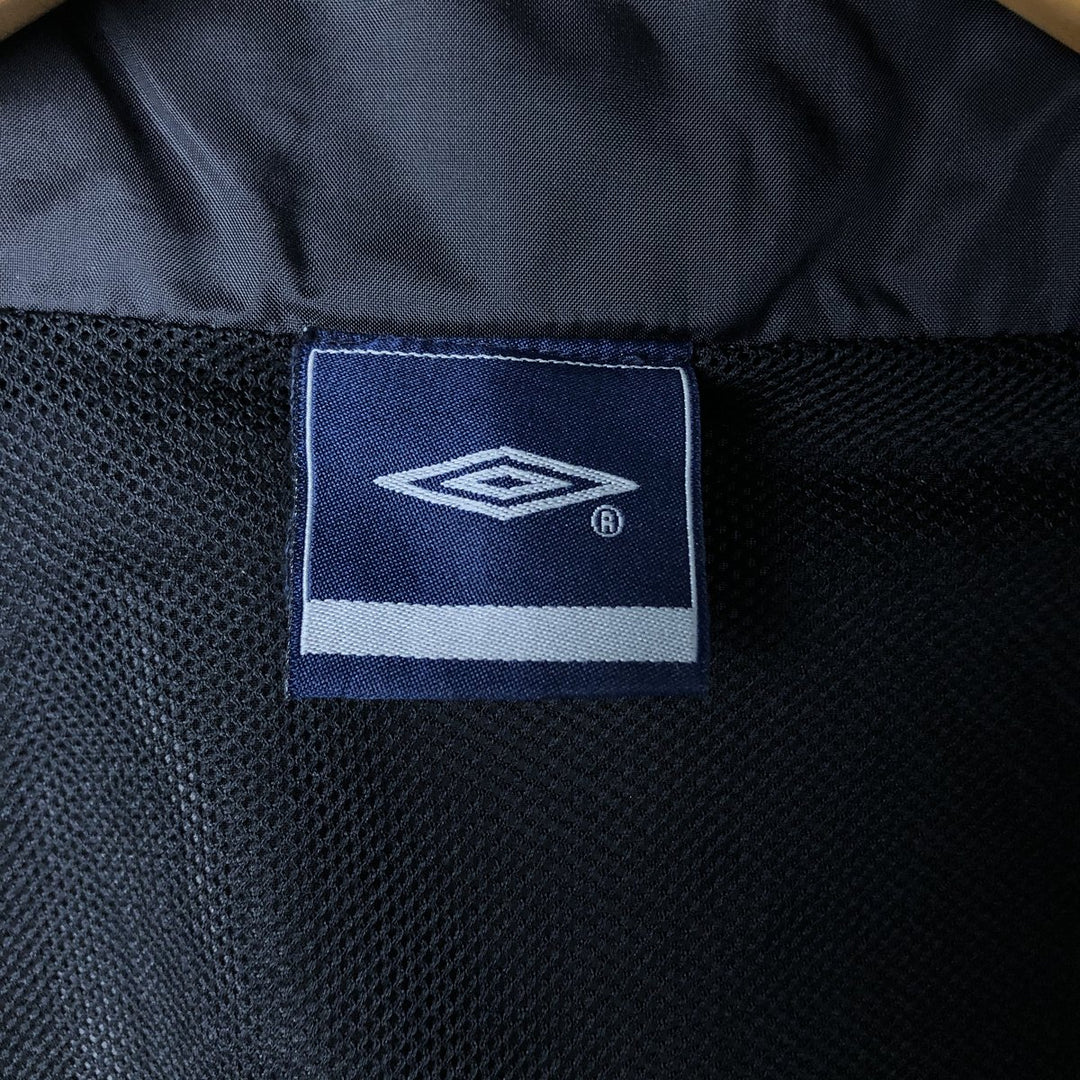 2000'S Umbro Back Logo Nylon Jacket, Men's Size Small polyamide red type Vintage Second Hand