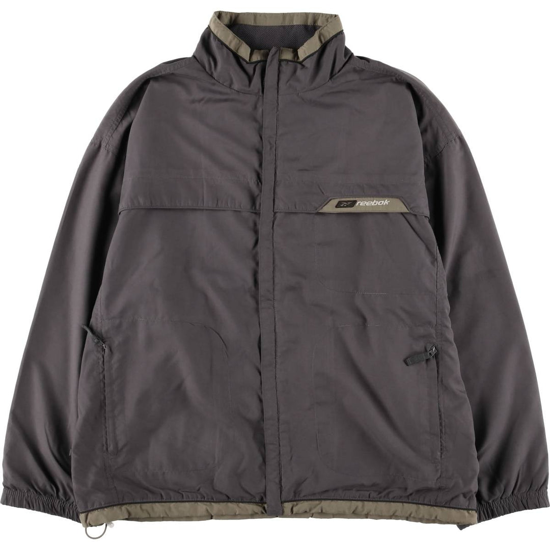 Reebok Nylon Jacket, Men's Size XS polyester gray type Vintage Second Hand