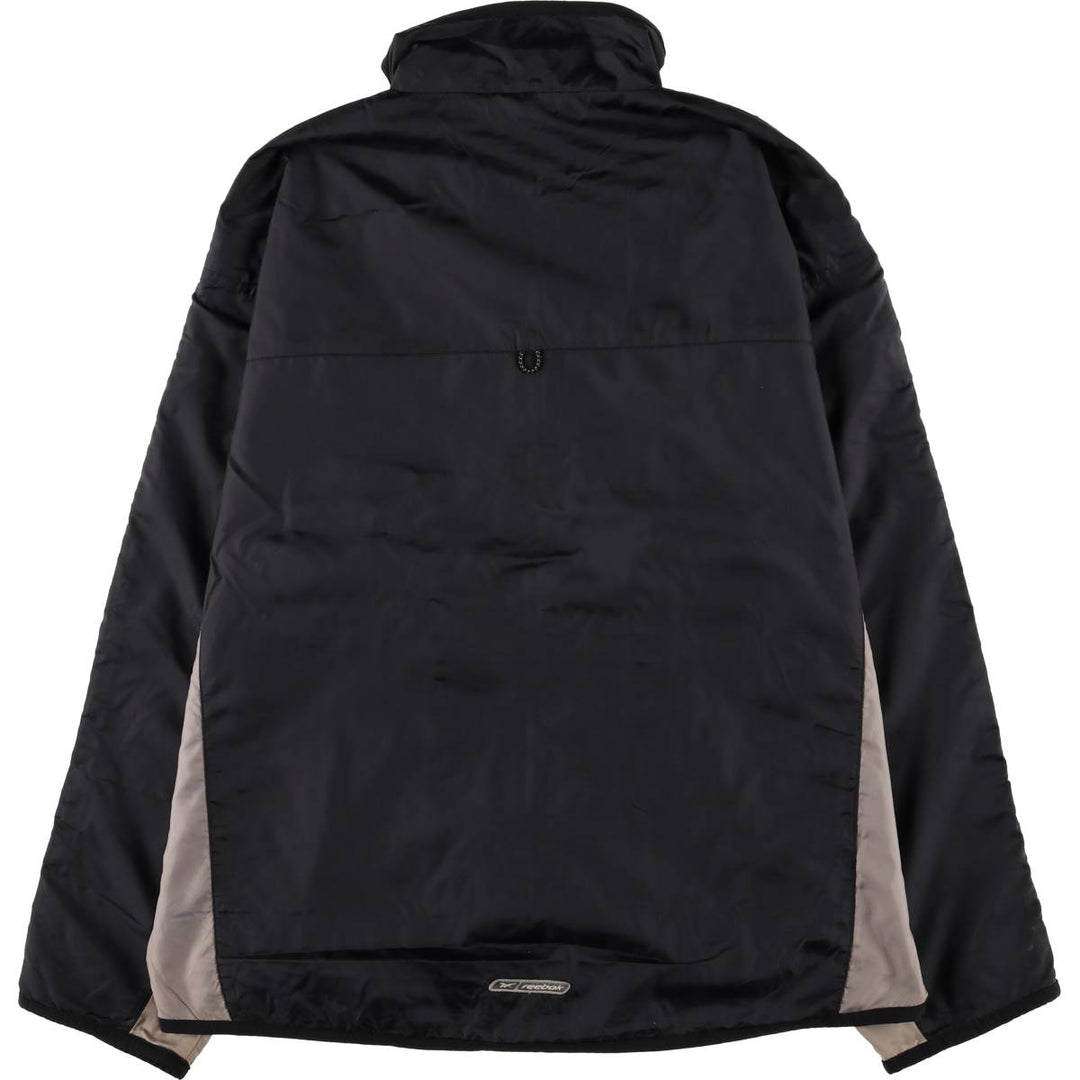 ~00'S Reebok nylon jacket, men's size M Nylon black type Vintage Second Hand