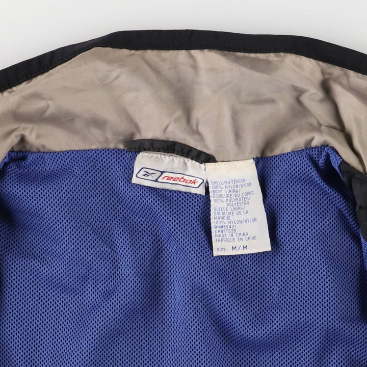 ~00'S Reebok nylon jacket, men's size M Nylon black type Vintage Second Hand