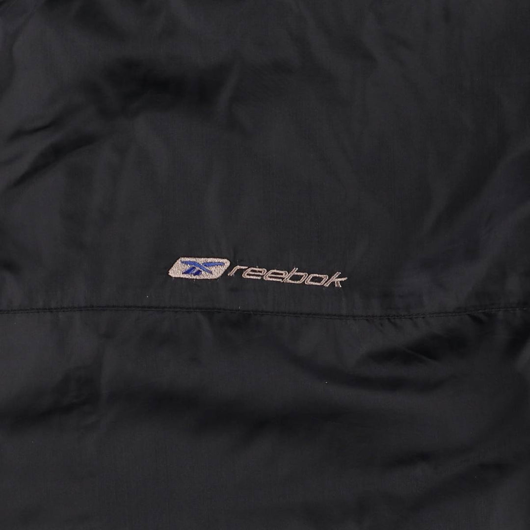 ~00'S Reebok nylon jacket, men's size M Nylon black type Vintage Second Hand