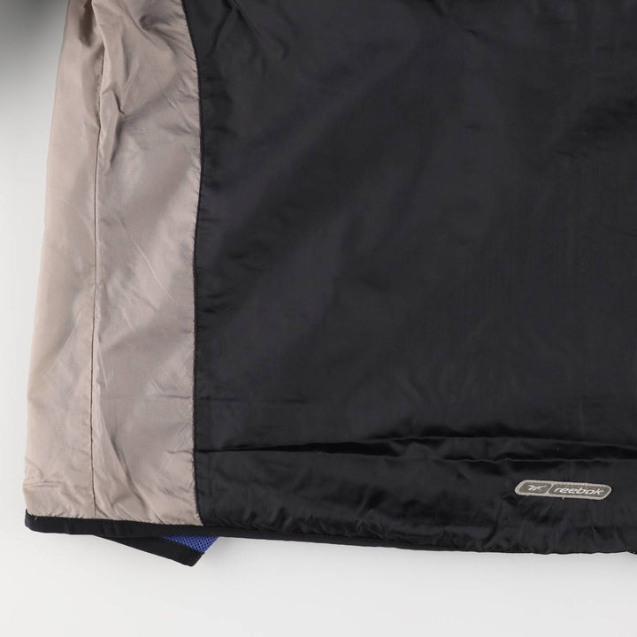 ~00'S Reebok nylon jacket, men's size M Nylon black type Vintage Second Hand