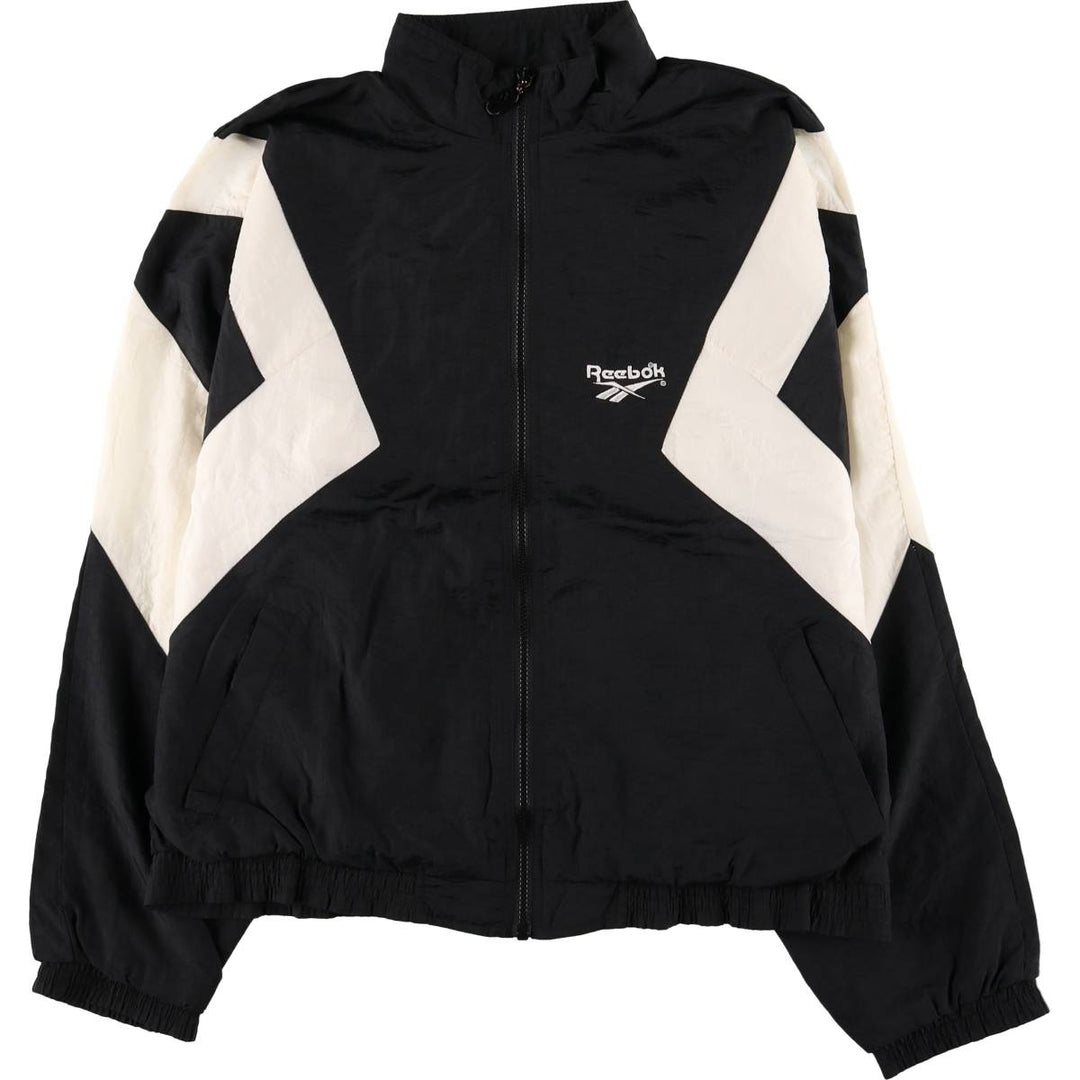 90'S Reebok Nylon Jacket, Men's M Size, Vintage Nylon black type Vintage Second Hand