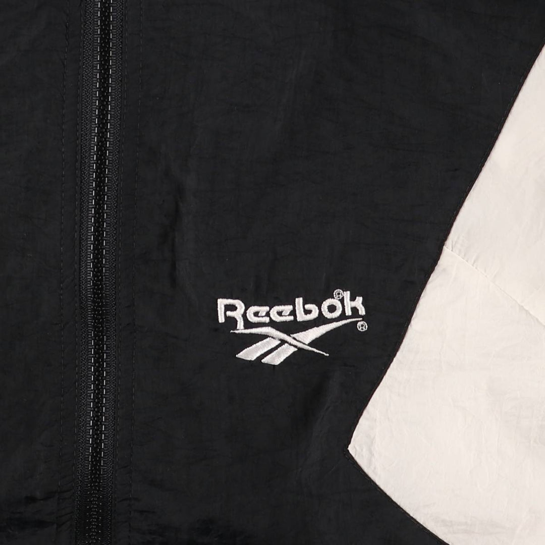 90'S Reebok Nylon Jacket, Men's M Size, Vintage Nylon black type Vintage Second Hand