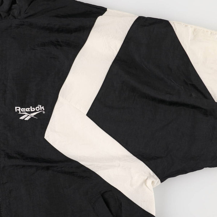 90'S Reebok Nylon Jacket, Men's M Size, Vintage Nylon black type Vintage Second Hand