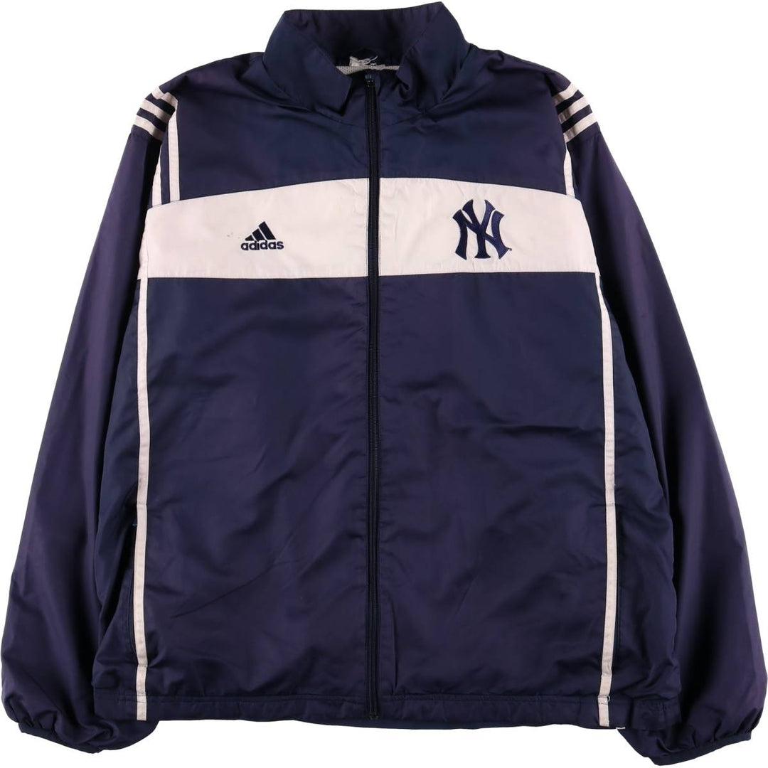 Adidas MLB New York Yankees Windbreaker, Men's Size XL polyester navy blue type Vintage Second Hand