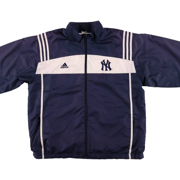 Adidas MLB New York Yankees Windbreaker, Men's Size XL polyester navy blue type Vintage Second Hand