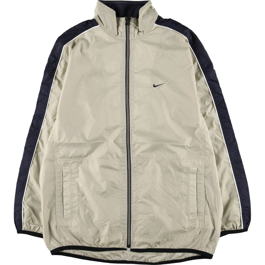 90'S Nike Windbreaker Men's Size L Vintage polyester Beige type Vintage Second Hand