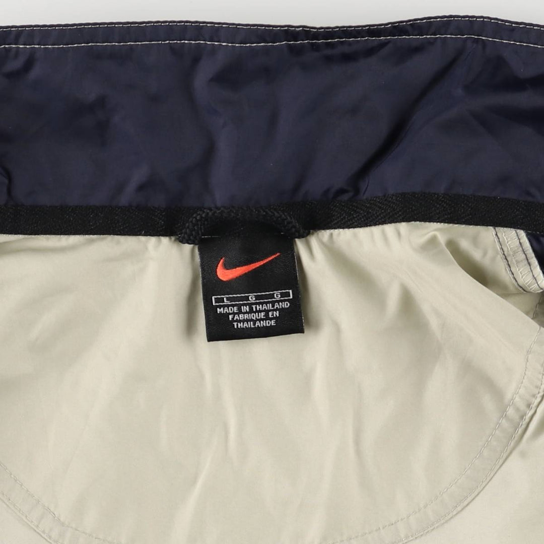 90'S Nike Windbreaker Men's Size L Vintage polyester Beige type Vintage Second Hand