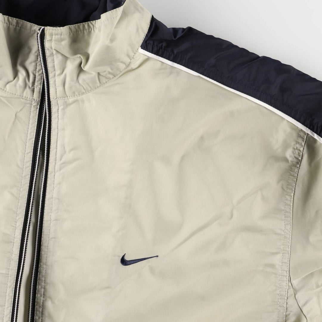 90'S Nike Windbreaker Men's Size L Vintage polyester Beige type Vintage Second Hand