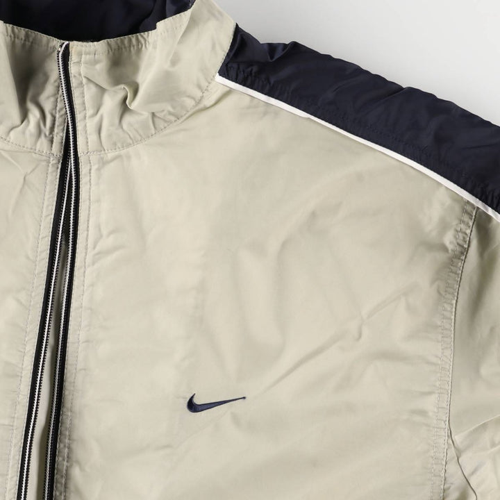90'S Nike Windbreaker Men's Size L Vintage polyester Beige type Vintage Second Hand