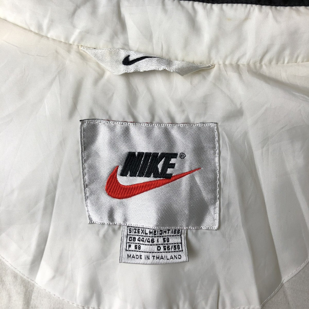 Vintage 90s-00'S Nike back logo windbreaker, men's size XL polyester white type Vintage Second Hand