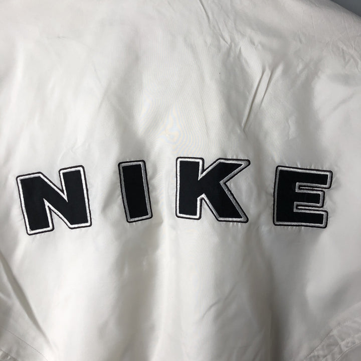 Vintage 90s-00'S Nike back logo windbreaker, men's size XL polyester white type Vintage Second Hand