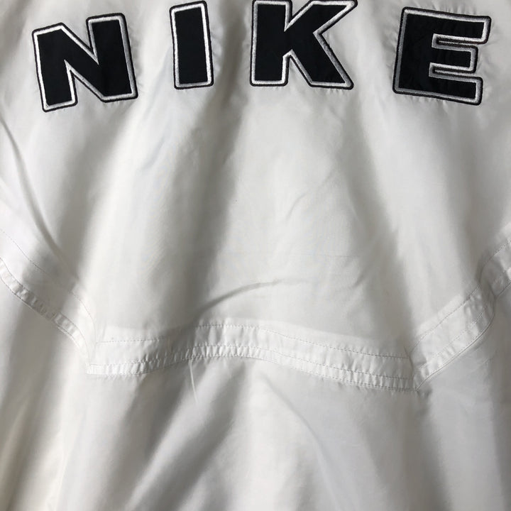 Vintage 90s-00'S Nike back logo windbreaker, men's size XL polyester white type Vintage Second Hand