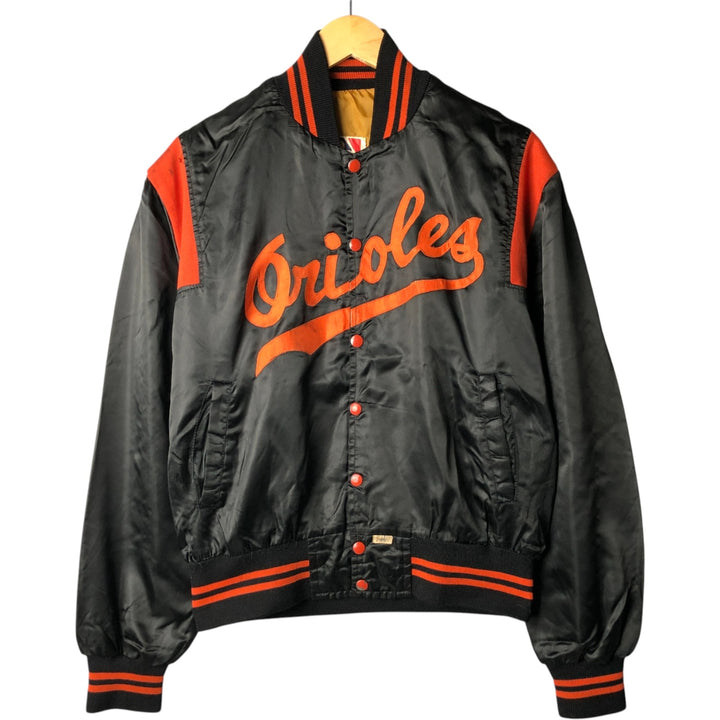 Vintage 90'S SHAIN Baltimore Orioles nylon stadium jacket, made in Canada, size L, men's Nylon black type Vintage Second Hand