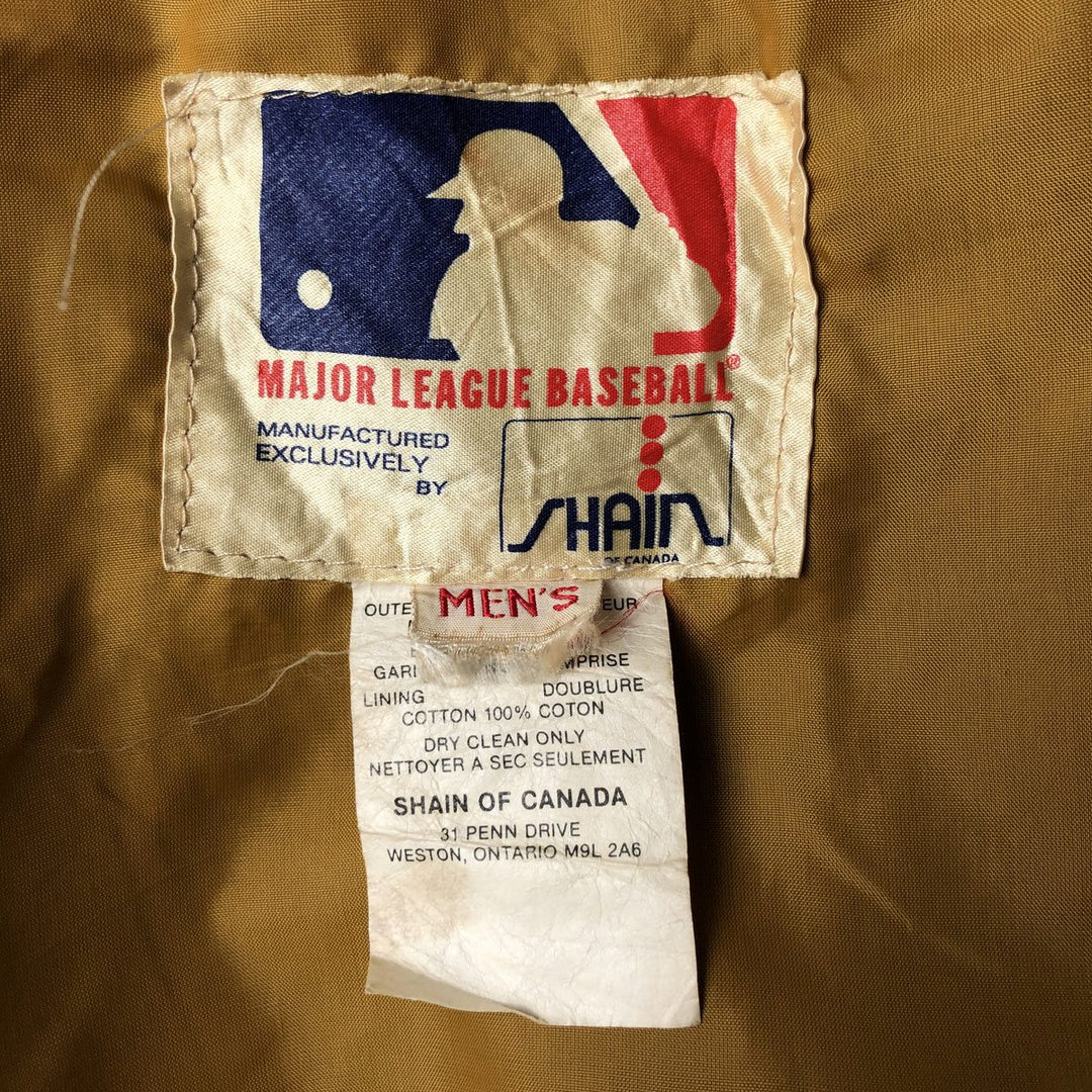 Vintage 90'S SHAIN Baltimore Orioles nylon stadium jacket, made in Canada, size L, men's Nylon black type Vintage Second Hand