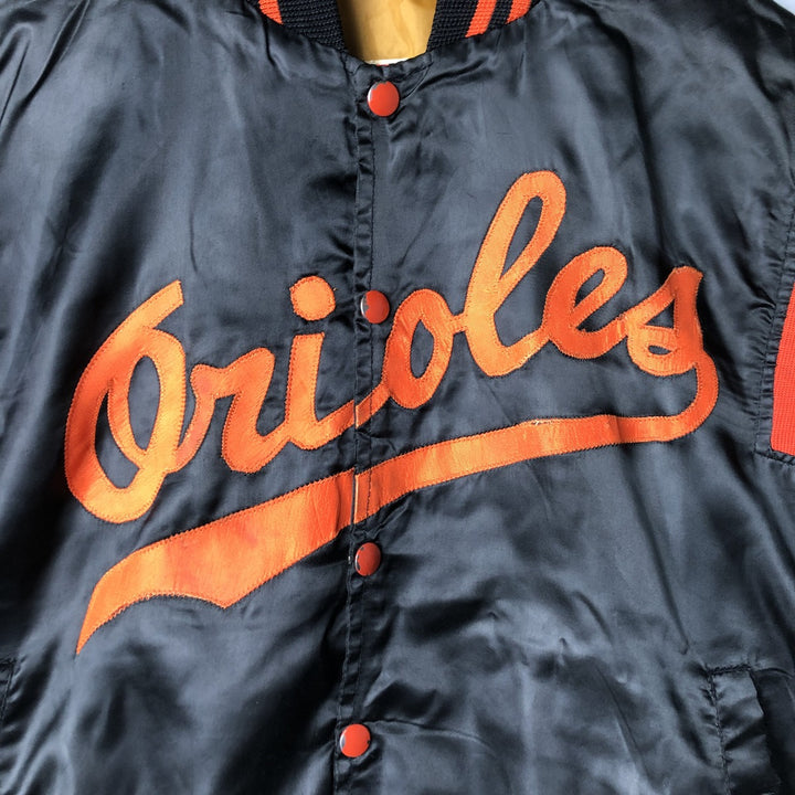 Vintage 90'S SHAIN Baltimore Orioles nylon stadium jacket, made in Canada, size L, men's Nylon black type Vintage Second Hand