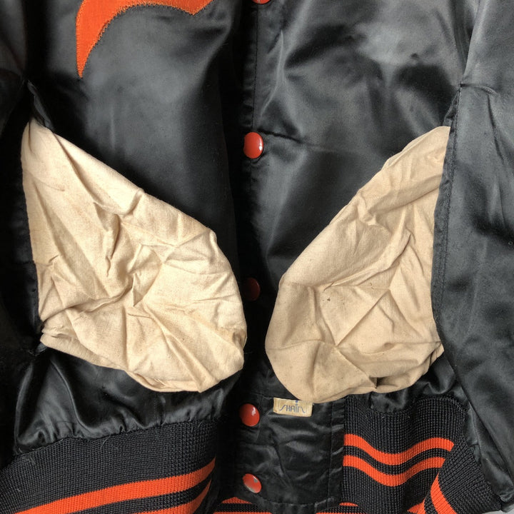 Vintage 90'S SHAIN Baltimore Orioles nylon stadium jacket, made in Canada, size L, men's Nylon black type Vintage Second Hand