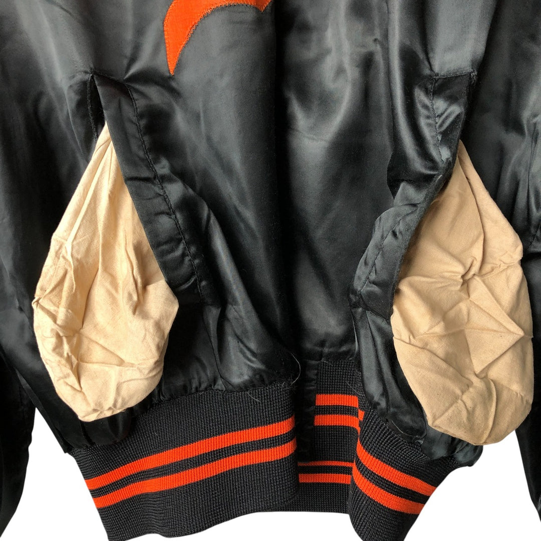 Vintage 90'S SHAIN Baltimore Orioles nylon stadium jacket, made in Canada, size L, men's Nylon black type Vintage Second Hand