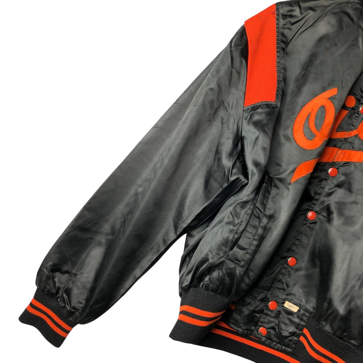 Vintage 90'S SHAIN Baltimore Orioles nylon stadium jacket, made in Canada, size L, men's Nylon black type Vintage Second Hand