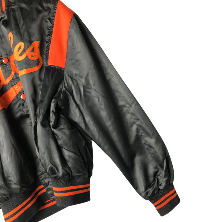 Vintage 90'S SHAIN Baltimore Orioles nylon stadium jacket, made in Canada, size L, men's Nylon black type Vintage Second Hand